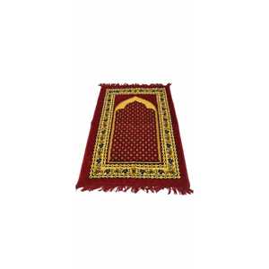 Alfombra de Oración Musulmana al por Mayor, 28x44, de Poliéster Suave, Dorada, Plegable y Lavable, para Uso en Mezquitas y en el Hogar - Product Image 4