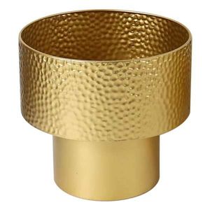 Flower Pots Metal Free Standing Iron <b>Planter</b> <b>Gold</b> Coated Made In India Garden Crafts Fancy Tabletop <b>Planter</b> - Product Image 2