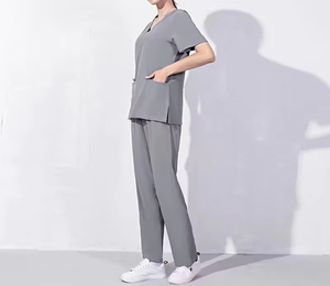 Unisex Medical Uniforms Set Healthcare Nursing <b>Scrubs</b> Top Pant Dental Hospital Surgical Workwear Medic <b>Scrubs</b> - Product Image 3