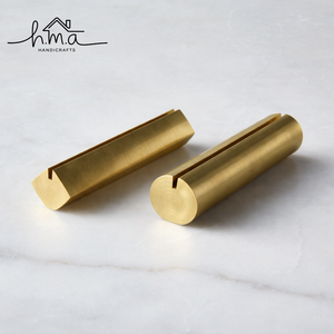 Porta Tarjetas de Visita Cilíndrico de Metal Dorado, Soporte de Exhibición de Tarjetas de Visita Minimalista en Forma de Tubo Redondo, Decoración Moderna para Oficina y Escritorio - Product Image 3