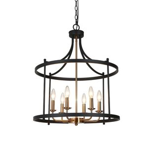 Modern <b>Circular</b> Hanging Lantern Pendant <b>Light</b> Metal Frame For Home Restaurants Bars And Hotels - Product Image 1