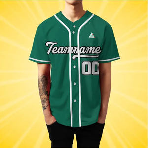Maillot de baseball rouge personnalisé 2025 avec passepoil noir, uniforme d'équipe boutonné, nom et numéro personnalisés, style professionnel, vente en gros, manches courtes imprimées - Product Image 6