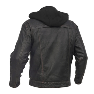 Men's Custom Winter Leather Jacket Genuine Sheep Leather Waterproof Breathable <b>Zip</b>-<b>Up</b> Closure Front Logo Option High Quality - Product Image 2