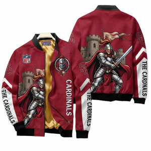 Men's Graphics Print Varsity Jacket Stand Collar Zipper Varsity Men's Soccer <b>Plus</b> <b>Size</b> Bomber Jackets Winter Windproof Jackets - Product Image 4