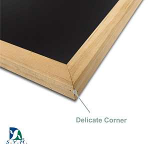 Rustic Magnetic Chalkboard with Natural Pine Wood Frame for Home and Café Display - Product Image 4