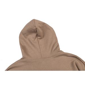 Sweat à capuche décontracté pour homme en coton épais de haute qualité, coupe ample, manches longues, avec poche avant, idéal pour l'automne et l'hiver au quotidien - Product Image 4