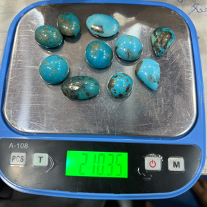 Turquesa Iraní Natural Certificada, Cabujón de Alta Calidad, Piedra Firoza para Joyería, Turquesa Azul Suelta al por Mayor - Product Image 2