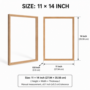 Solid Wood Photo <b>Frame</b> Wall Mounted & Tabletop Display Custom Size <b>Oak</b> Walnut Maple Wooden Picture <b>Frame</b> for Home Office Bedroom - Product Image 2