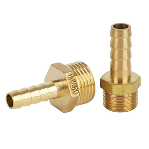 Brass Air <b>Hose</b> Barb Fittings with <b>1</b>/8 <b>1</b>/4 3/8 and <b>1</b>/2 <b>Inch</b> Threaded Connections for Pneumatic Systems - Product Image 3