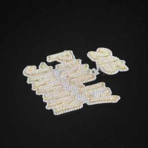 Custom 925 Sterling Silver Moissanite Letter Pendant <b>Iced</b> Name Charm Round Brilliant Cut Hip Hop Jewelry - Product Image 1