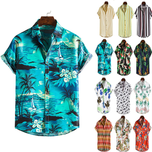 <b>Men</b> Summer Vacation Floral Hawaiian <b>Shirt</b> Male Holiday Casual Short Sleeve Aloha <b>Beach</b> <b>Shirts</b> - Product Image 2