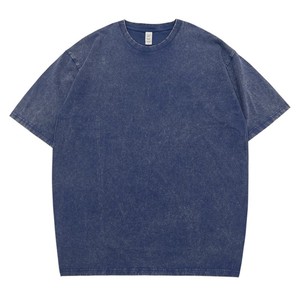 Bangladesh China Factory Production 230G Heavyweight Washed 100% Cotton Mens Oversized <b>T</b> Shirt Vintage Distressed Washed <b>T</b> Shirt - Product Image 5
