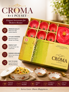 Ensemble de 4 bols de rangement en verre de luxe Florence avec couvercles rouges imprimés, faciles à nettoyer, récipients alimentaires pour cadeau de pendaison de crémaillère - Product Image 3