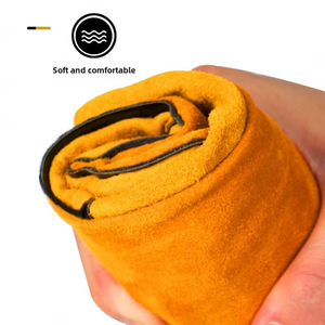Gants de travail en cuir de vachette pleine fleur à manchette longue, très populaires, pour le jardinage et la soudure, résistants et robustes - Product Image 2