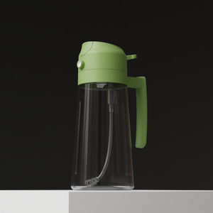 Botella de spray de aceite de plástico verde para cocina, dispensador con asa y bomba, accesorios de cocina, utensilios de cocina, spray de aceite - Product Image 6