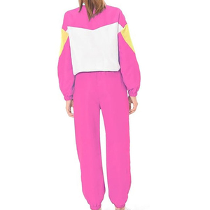 Top Selling Custom Made OEM New Jogging Wear Unisex <b>Wind</b> <b>Breaker</b> Tracksuits Custom Made Zip U Windbreaker Sets for Women - Product Image 1