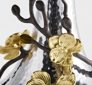 Premium Round Metal <b>Cake</b> Stand With Gold Flower Design Handmade Decorative Base Elegant Tabletop Display For Wedding Events <b>Gift</b> - Product Image 2
