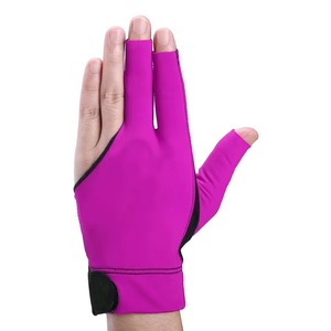 Pool Snooker Gloves For Players Smooth Cue Control Gloves ComfortableFit Anti <b>Slip</b> Glove Three Finger Glove Lightweight Billiard - Product Image 1