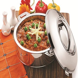 Indian Design Stainless Steel Insulated Casseroles Hot Pot Handmade Restaurant Use Induction Compatible Food Warmer Modern - Product Image 3