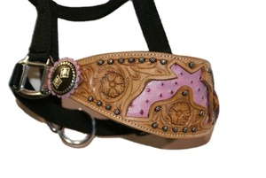 Hebilla de cuero con diseño de pistola occidental de primera calidad, de hierro y níquel, con brillo, para halter de caballo, en varios colores de cuero, ¡la más vendida! - Product Image 2