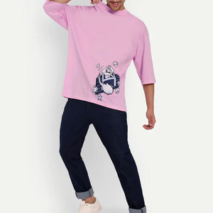 Camiseta Unisex Personalizada con Hombros Caídos, Estilo Oversize, Algodón, Ropa Urbana, Fabricante de Ropa al por Mayor OEM ODM - Product Image 1
