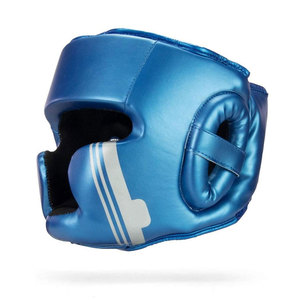 Cowhide Leather Shock Absorbing Training Head Guard Eco-Friendly PU Leather Velcro Boxing Helmet Cowhide Leather - Product Image 2