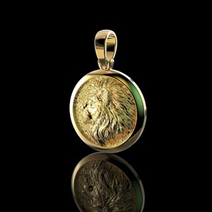 Iced Oud Hip Hop Moissanite Diamond Strength of a King Lion <b>Face</b> Pendant in 925 Silvar 14K Gold Plated Power & Royal Masculinity - Product Image 1