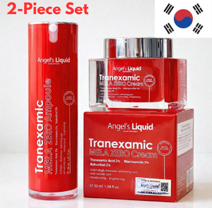 Kit de Cuidado Facial Angel's Liquid con Ácido Tranexámico Coreano, Niacinamida y Arbutina, Ampolla Iluminadora y Crema Blanqueadora para Manchas Oscuras - Product Image 1