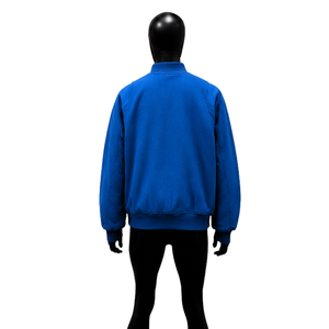 CLASSIC BLUE <b>MEN</b> WINTER HORN BUTTON VARSITY <b>JACKET</b> 100% WOOL ECO-FRIENDLY BREATHABLE OUTERWEAR Regular Fit Turn-down Collar - Product Image 2
