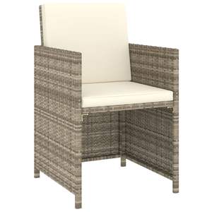 Ensemble de 6 ensembles de salle à manger de jardin en beige crème - Product Image 4