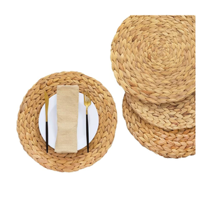 Mantel individual tradicional vietnamita de jacinto de agua, tejido a mano, de hierba natural, para mesas de comedor, decoración de cocina y restaurantes. - Product Image 5