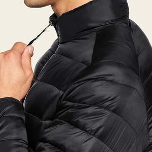 Professional Customized Logo Printing Wholesale Best Design Men Clothing <b>Light</b> Weight High Quality Blue <b>Puffer</b> <b>Jacket</b> - Product Image 3