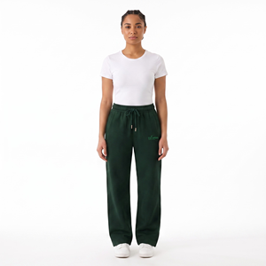 Pantalon de survêtement droit en molleton de polyester coupe droite pour femme, avec cordon de serrage, vente en gros - Product Image 1