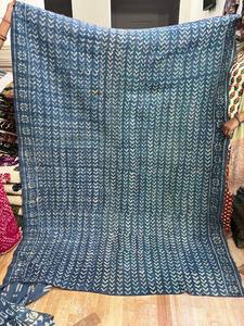 Artisan Cotton Kantha <b>Quilt</b> <b>Throw</b> – Breathable Lightweight Blanket with Hand Embroidery and Unique Reversible Patterns - Product Image 3