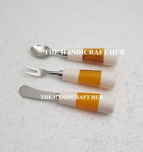 Newly Crafted Design <b>Cheese</b> <b>Set</b> Kitchen Utensil Cutlery <b>Set</b> Stainless Steel <b>Cheese</b> <b>Set</b> Wood Resin Handle At very best Price - Product Image 4