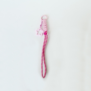 Dragonne de téléphone tressée artisanale en paracorde, cordon de poignet anti-chute pour smartphone, porte-clés avec pendentif étoile, articles cadeaux couleur menthe - Product Image 2