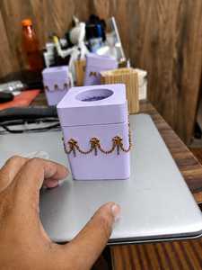 Handcrafted Wood Bakhoor Burner Arabic <b>Incense</b> <b>Holder</b> for Bakhoor Fragrance Aromatherapy and Elegant Home Decoration - Product Image 5
