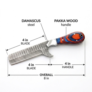 Damascus Steel Fixed Blade <b>Knife</b> Sheepsfoot Shape Straight Edge Wood Handle Hunting Outdoor <b>EDC</b> <b>Knife</b> Factory Direct Supply - Product Image 2