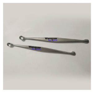 Curette osseuse Volkmann à double extrémité utilisée pour le nettoyage des cavités osseuses en chirurgie orthopédique, dentaire et ORL - Product Image 1