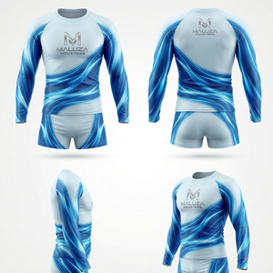 Uniforme de Práctica de Porristas para Adultos, Conjunto de Top Deportivo de Manga Larga y Pantalones Cortos de Poliéster Estampado, Ropa Profesional para Porristas - Product Image 6