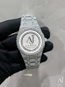 AARVA JEWELS Montre de plongée de luxe pour homme en acier inoxydable, boîtier de 40 mm, cristal saphir, mouvement à quartz analogique, bracelet de 20 mm - Product Image 4