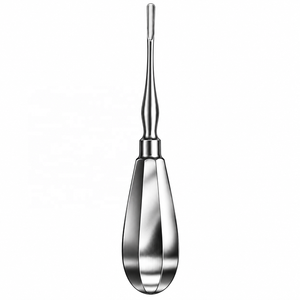 Élévateur dentaire 4 mm droit en acier inoxydable pour extraction dentaire, instrument de chirurgie buccale, CE ISO Classe I - Product Image 1