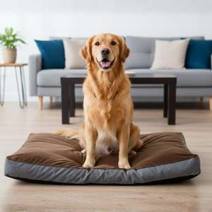 Cama para Mascotas Yommy Extra Acolchada con Base Antideslizante de 10 cm, Colchón de Felpa Suave y Grueso para Perros y Gatos - Product Image 5