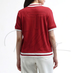 Camisas de Mujer al por Mayor de Alta Calidad, 100% Algodón, con Logotipo de Marca Personalizado, Transpirables, de Manga Corta y Talla Grande - Product Image 4