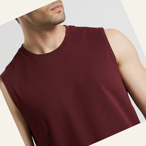 เสื้อกล้ามใหม่ 100% ผ้าฝ้าย สตรีทแวร์ เพาะกาย โชว์กล้ามเนื้อ แขนกุด ออกกำลังกาย ออกแบบโลโก้เองได้ เสื้อยืดผู้ชาย เสื้อกล้ามผู้ชาย - Product Image 4