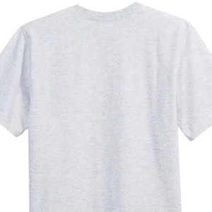 Camiseta de Hombre de Algodón Premium, Cuello Redondo, Manga Corta, Color Gris Jaspeado, Estilo Casual, Talla Grande, Resistente para Uso Diario - Product Image 4
