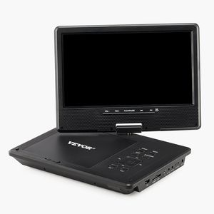 Schermo HD Portatile Girevole da 9 Pollici per Lettore DVD con Batteria Ricaricabile Integrata da 4 Ore, Supporto TV/USB Dual Sync - Product Image 1