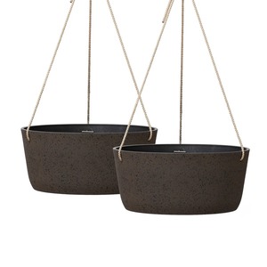 Pot de fleurs suspendu en métal minimaliste avec un design circulaire pour les plantes vertes - Product Image 4