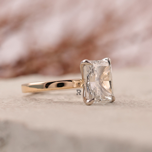 Luxury IGI Certified Radiant Cut Lab Grown Diamond Solitaire Engagement Ring 1ct-5ct 14K/18K/950 Platinum Custom Wholesale - Product Image 2