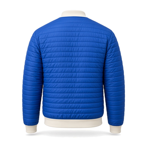 Chaqueta Acolchada Azul Rey para Hombre Phi Beta Sigma con Letras Griegas Bordadas y Cremallera Completa, Ligera y Acolchada para Invierno - Product Image 4